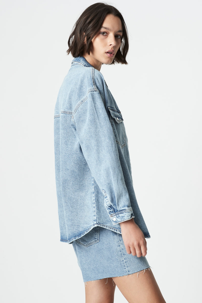 Livia Shirt - Mid Denim – Mavi AU